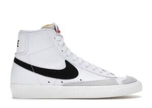 Nike Blazer Mid 77 Sneaker US 10 White Black Leather Basketball Shoes CZ1055-100